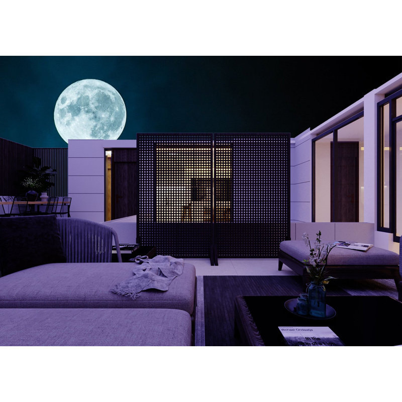 Porpora 36'' W x 72'' H Solid Wood Single Panel Room Divider Wayfair